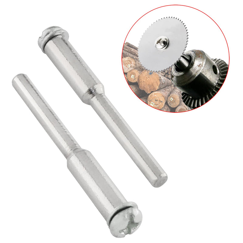 [Australia - AusPower] - 1/8inch Shank Arbor ZZLZX 4PCS Stainless-Steel Mandrel for 1/8" Arbor Hole Rotary Tool Bit, 1/8inch Cut-Off Wheel Die Grinder Cut-Off Wheel Mandrel 