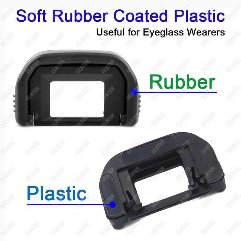[Australia - AusPower] - T3i T2i Eyepiece Eyecup Viewfinder Eye Cup for Canon EOS Rebel T7 T7i T6i T6s T6 T5i T5 T4i T3i T3 T2i T1i T100 XSi XTi XT SL3 SL2 SL1 Camera (2-Pack), ULBTER EF Eyecup with Hot Shoe Cover (EF) Replacement for EF eyecup 