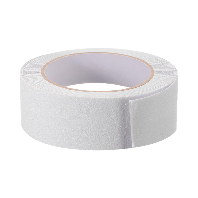 HARFINGTON Anti Slip Traction Tape 2" x 16.4ft Waterproof Non-Slip Grip Tape High Friction Weather Resistant Non Skid Stair Treads Tape for Indoor Outdoor Stair Steps, White 2" x 16.29ft