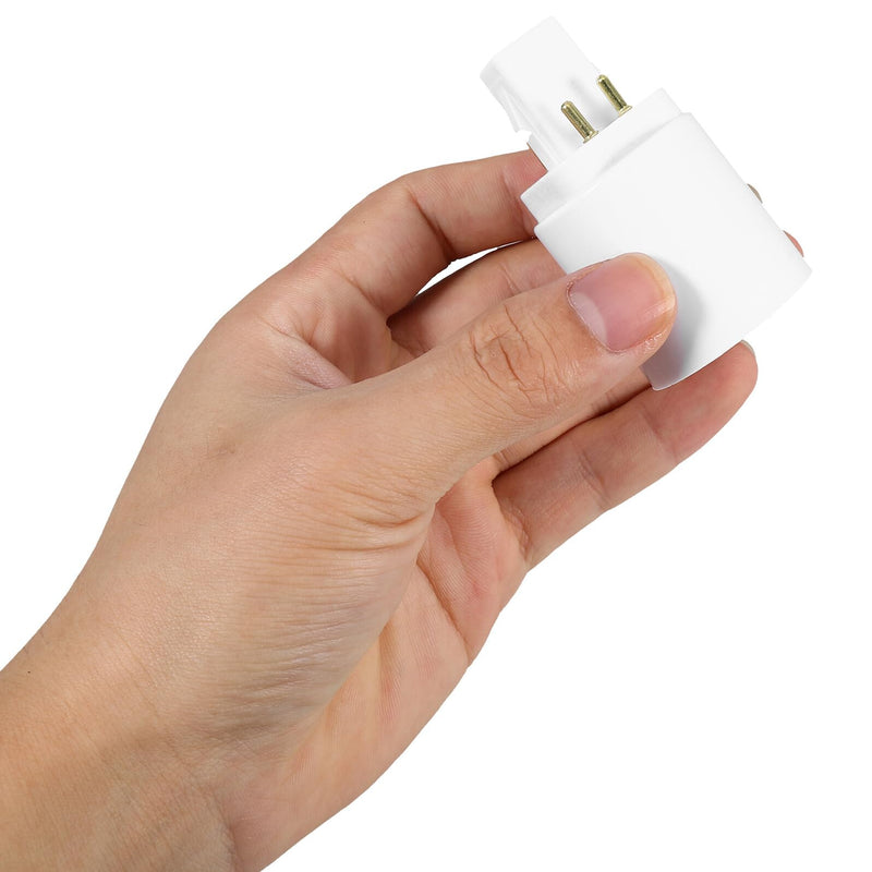 Toddmomy Pack of 4 Lamp Holder Adapters G24q E27 Heat Resistant Pbt Plastic Compatible with LED Bulbs for Living Room and Kitchen