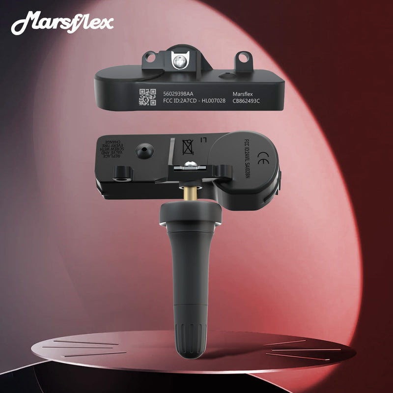 [Australia - AusPower] - Marsflex TPMS Sensor Compatible for Jeep Grand Cherokee Dodge Ram 1500 Chrysler Fiat, Tire Pressure Monitoring System Replaces# 56029398AA, 56029398AB, 68241067AA, 68241067AB 433MHz 