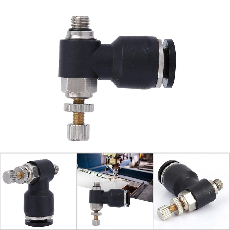 CO2 Laser Air Adjuster, Air Pipe Adjustable Joint C02 Gas Nozzle Valve Engraving Machine Nozzle Air Valve (Trachea 6mm/Thread M5/Adjustable) Trachea 6mm/Thread M5/Adjustable