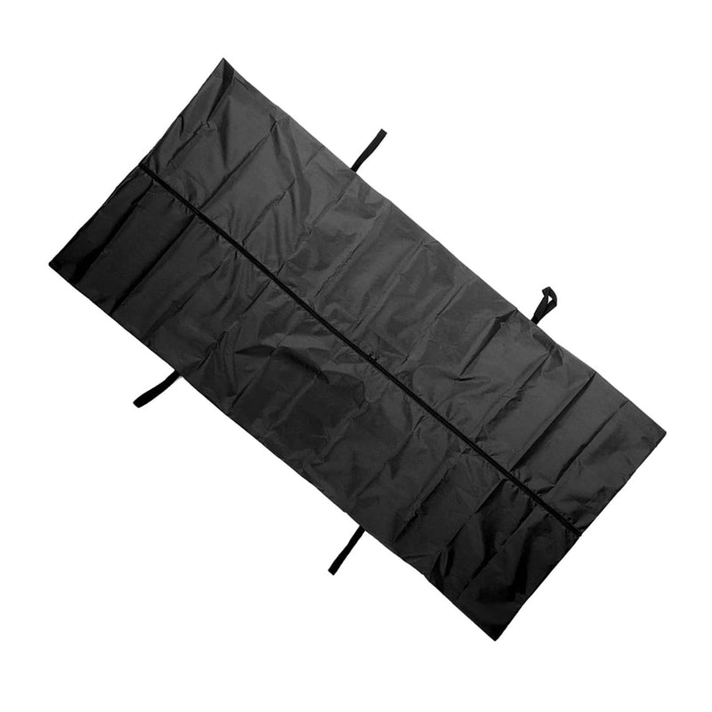 [Australia - AusPower] - Emergency Cadaver Body Bag, Dead Body Bags AntiLeak Black Reinforced Handle Oxford Cloth for Carrying (150 * 60CM) 