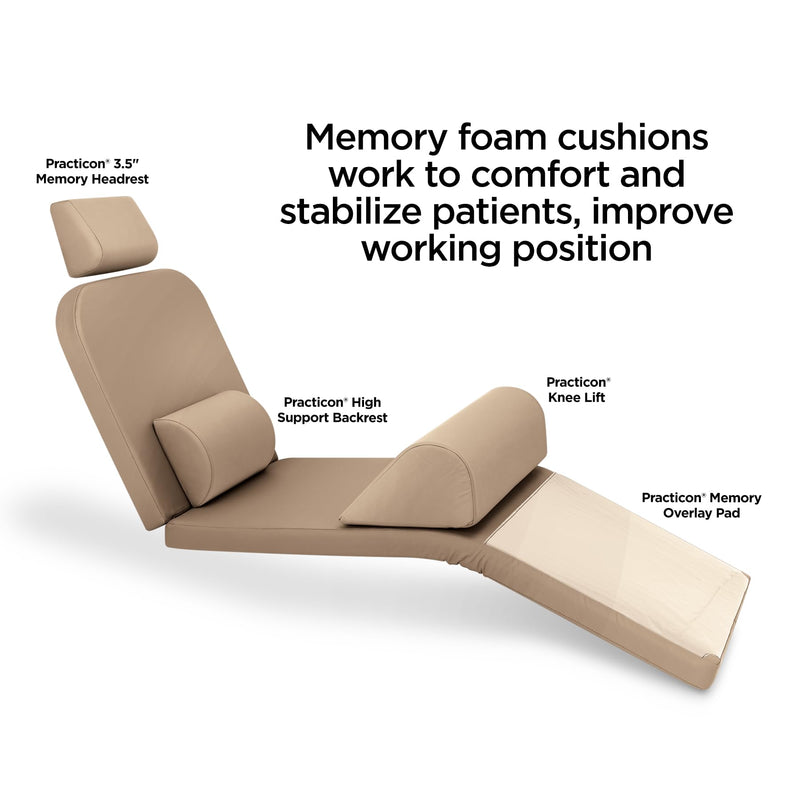 [Australia - AusPower] - Practicon 7152710 GRA 4" Memory Headrest Gray 
