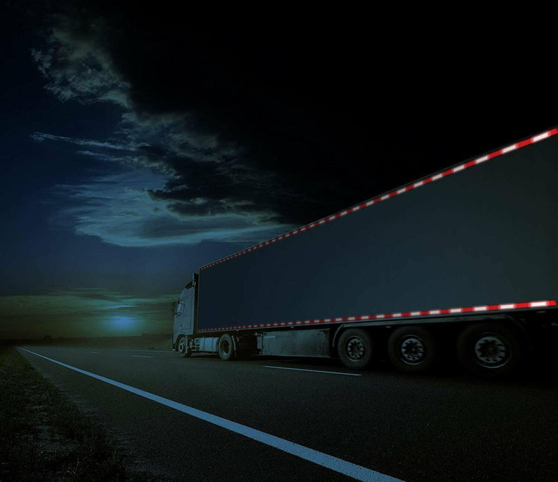 All Star Truck Parts New 2" x150' roll DOT-C2 Ultra Reflective Safety 6" Red/ 6" White Conspicuity Tape Truck Trailer Horse Diamond Pattern Long Lasting Waterproof Material, Super Strong Adhesive! 2 IN x 150 FT