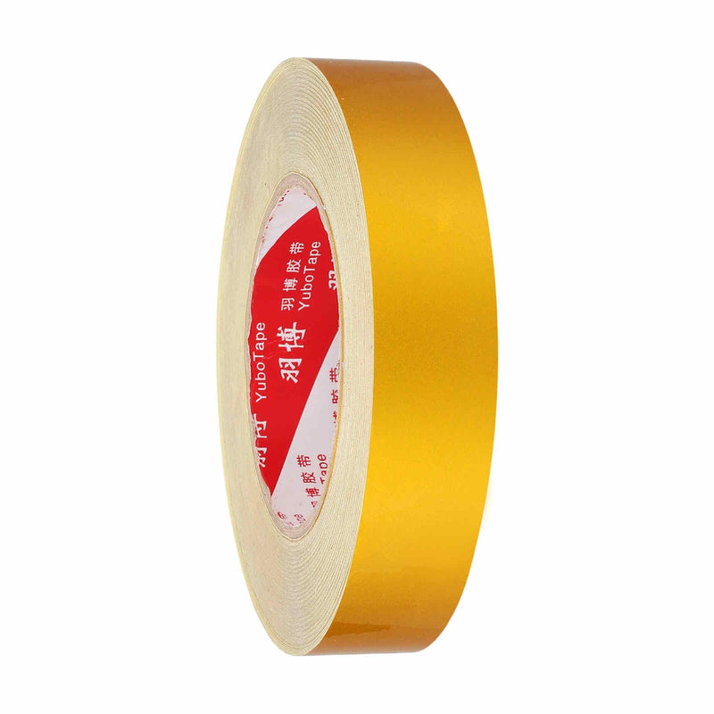 Caution Tape Safety Stripe Waterproof Reflective Tape (1 Inch x 164 Feet, Yellow) - Warning & Caution, for Outdoor Road Wall Trailers Bikes Vehicle, Self Adhesive 1 Inch x 164 Feet