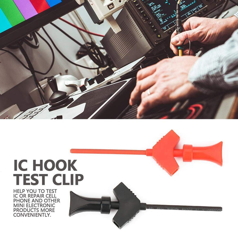 [Australia - AusPower] - SMD IC Hook Probe, P5003 10pcs Mini Grabber Test Probe Hook for SMD IC Test Clips Jumper Logic Analyze Accessories Electric Wire connectors IC Hook Test Clip 