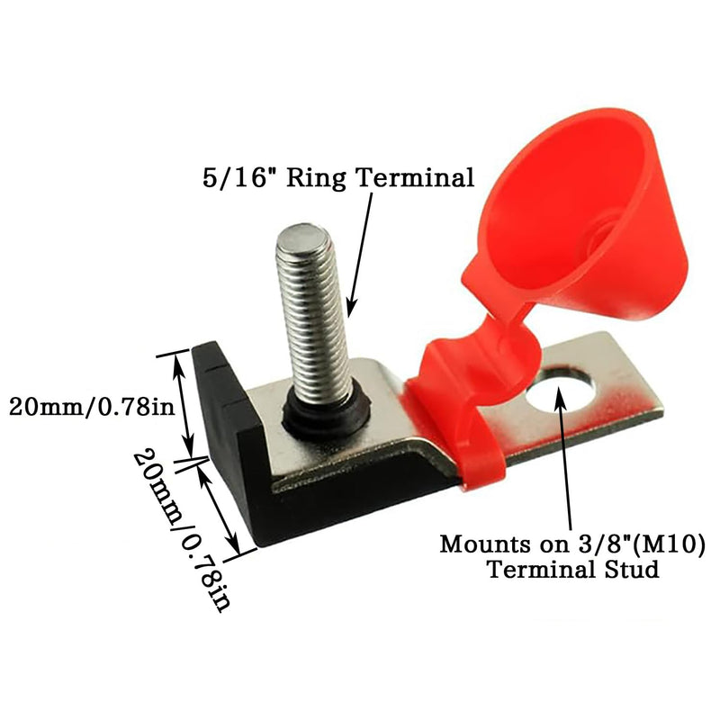 [Australia - AusPower] - MRBF Terminal Fuse Block 200 AMP Marine Rated Battery Fuse 58V DC Max IP66 Waterproof Fuse Holder 200A 