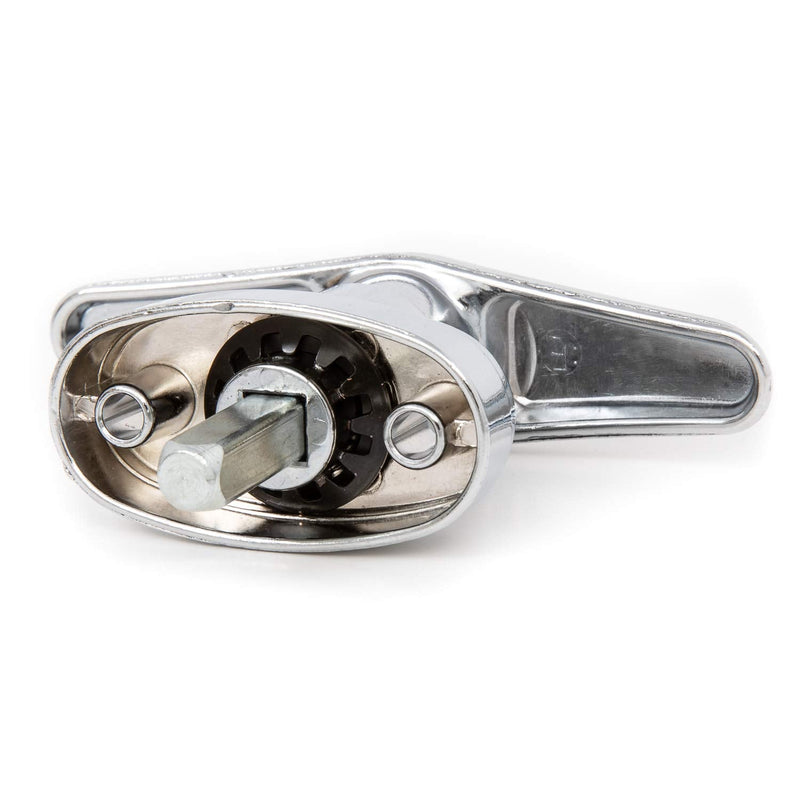 [Australia - AusPower] - Universal Locking T Handle in Chrome with a Square Spindle Laundry or Trash Chutes 