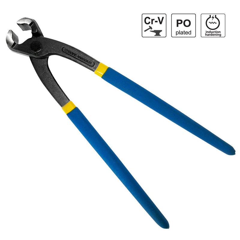 S&R Pincers 280mm Chrome Vanadium Steel, Coated Handles, Monier's Pliers, Braiding Pliers, Biting Pliers, Wire Pliers, Cutting Pliers 280mm (Pack of 2) 280 mm (Pack of 2)