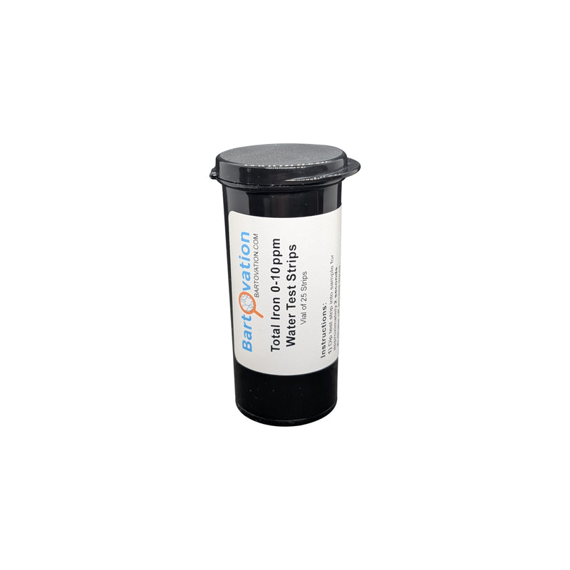 [Australia - AusPower] - Total Iron Test Strips for Measuring Water, 0-10 ppm [Vial of 25 Strips] 