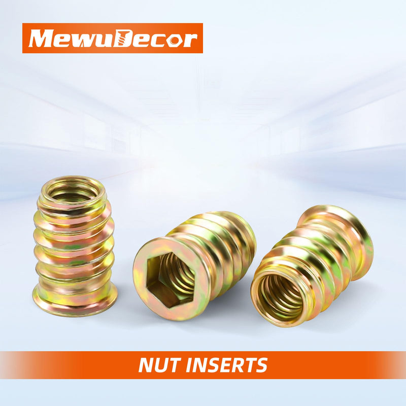 [Australia - AusPower] - M8 x 20mm Threaded Inserts for Wood, Nut Inserts, Hex Drive, 30 PCS M8 x 20mm 