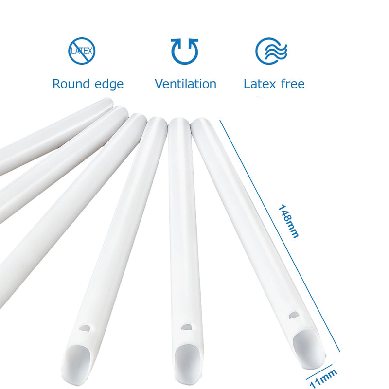 [Australia - AusPower] - JMU 100Pcs Dental HVE Suction Tips, Dental Evacuation Tips, High Volume Evacuator Tips, Disposable Vented Evacuation Aspirator Tips 100 