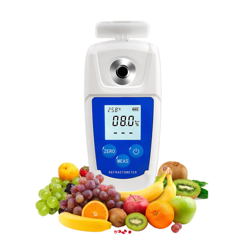 [Australia - AusPower] - Digital Brix Refractometer for Fruit Juice Vegetable Coffee, Weight Loss Skin Care Sugar Control Essential, 0-55% Range High Accuracy Portable Brix Meter for Liquid Sugar 
