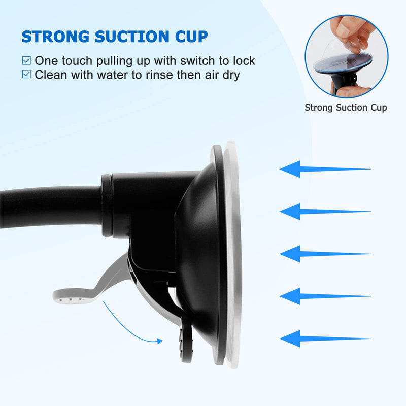 [Australia - AusPower] - Car Phone Mount, Vansky 3-in-1 Cell Holder Air Vent Dashboard Mount Windshield for iPhone Xs Max R X 8 Plus 7 6S Samsung Galaxy S9 S8 Edge S7 S6 LG Sony and More 