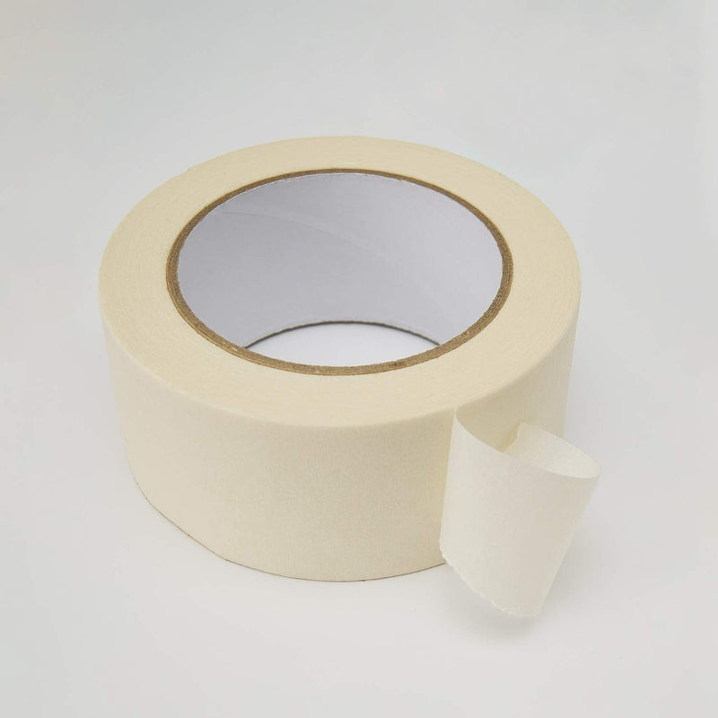 [Australia - AusPower] - Lichamp Wide Masking Tape 2 inches, 1pc General Purpose Beige Masking Tape White Masking Paper, 1.95 inches x 55 Yards 