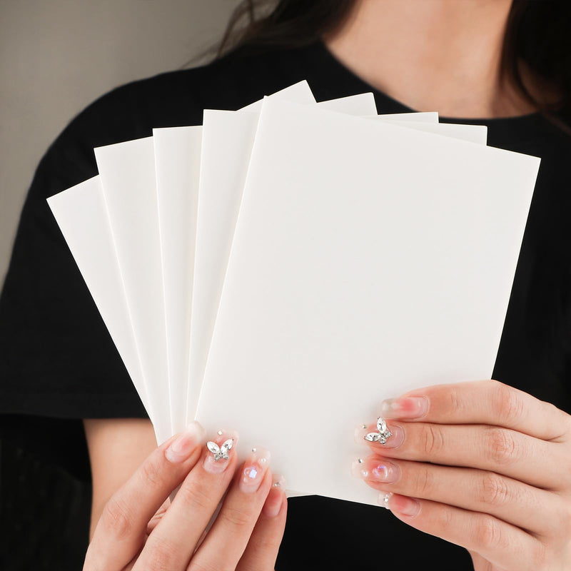 Briartw 10 Sheets 3D Double Sided Adhesive Foam Sheets for A2 Card,2mm Thickness,4.25x5.5inch,Add Depth, Dimension, and Detail to Your Projects,They Can Be Cut, Sliced, and Die Cut 4.25x5.5inch