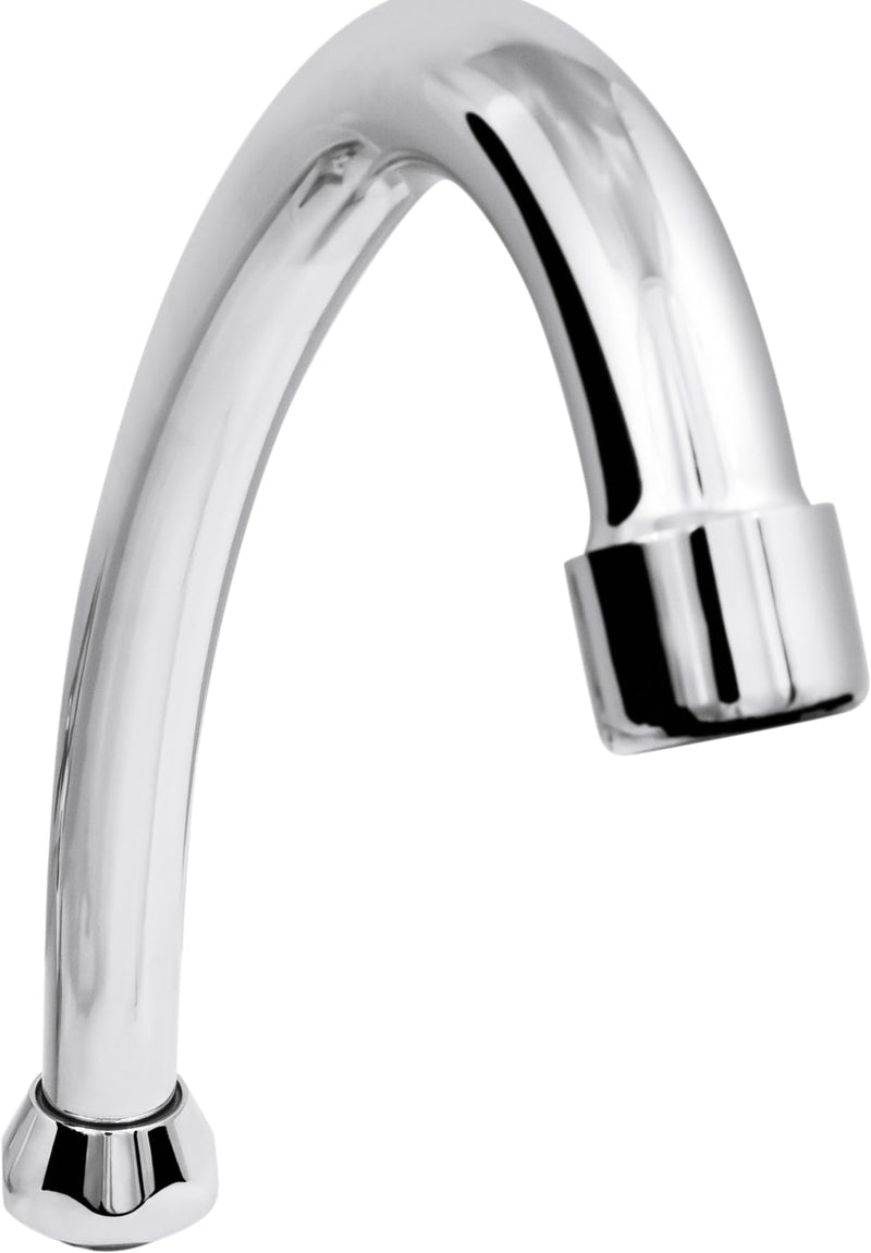 Cornat Spout HU 130 mm - Chrome Plated - With Aerator | Durable and rust-proof - flexible use - water spout - swivel spout - tap replacement parts - practical High pressure