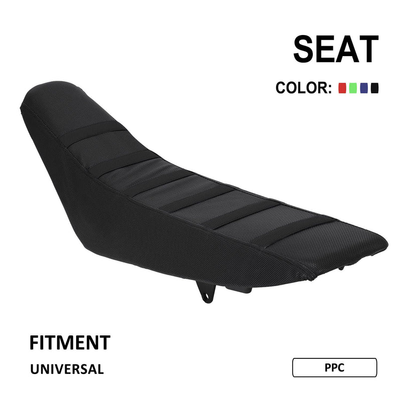Dirt Bike Seat Cover Universal for Yozma In10 CRF XR RM KX KLX TTR PW Hawk 250 SSR Apollo RFZ TAO TAO Thumpstar 50cc - 450cc Dirt Pit Bike Black Particle Surface