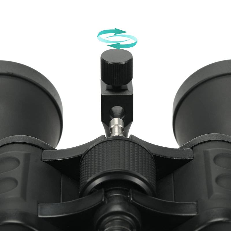 [Australia - AusPower] - Binocular Tripod Adapter 1/4-20Inch Threading, Quick Release Adapter for Attaching Binoculars to a Tripod Detachable Mount（Black） Bino Tripod Adapter Zhongzhen Tripod Mount Adapter Connection screws X1 