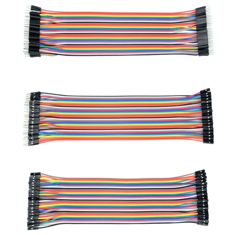 [Australia - AusPower] - WMYCONGCONG 5 PCS KY-040 Rotary Encoder Module Brick Sensor Board with 120 PCS Multicolored Breadboard Jumper Wires Ribbon Cables Kit 