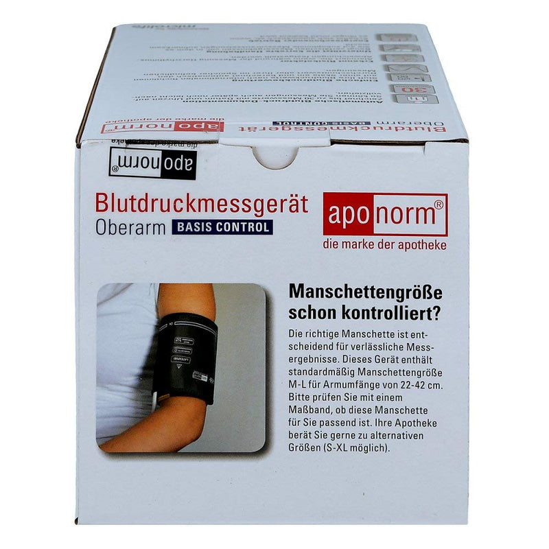Aponorm Blood Pressure Monitor Base Control Upper Arm