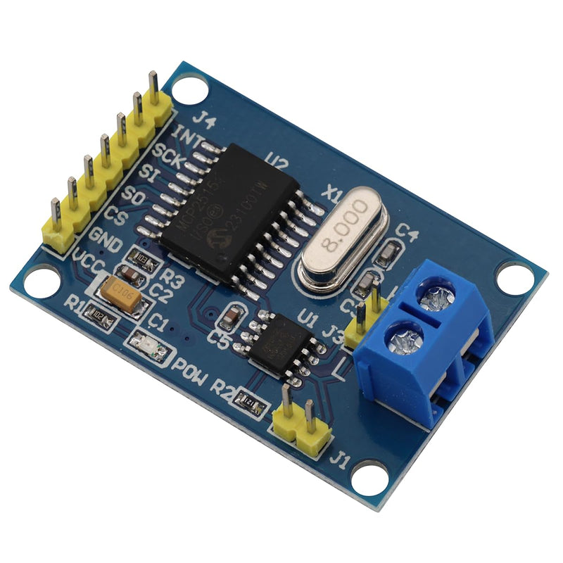 [Australia - AusPower] - Heevhas MCP2515 CAN Bus Module DC 5V TJA1050 Receiver Module SPI Controller Interface Card Behavior Module (Pack of 3) 