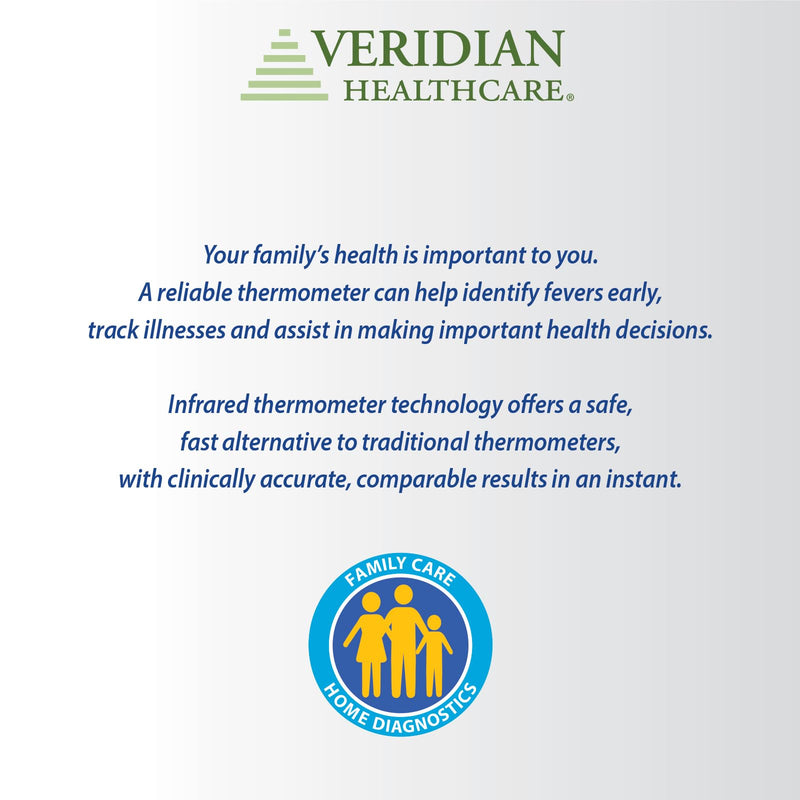 [Australia - AusPower] - Veridian Handheld Fahrenheit/Celsius Non-Contact Thermometer Digital Display 09-349 