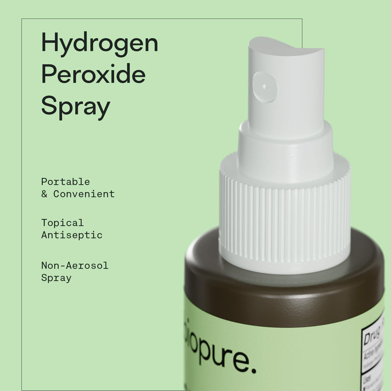 [Australia - AusPower] - 6 Fl Oz Hydrogen Peroxide Spray – Convenient Non-Aerosol Spray Bottle with 3% Hydrogen Peroxide| Hydrogen Peroxide 3% First Aid Topical Antiseptic for Minor Cuts and Abrasions (6 Fl Oz) 1 