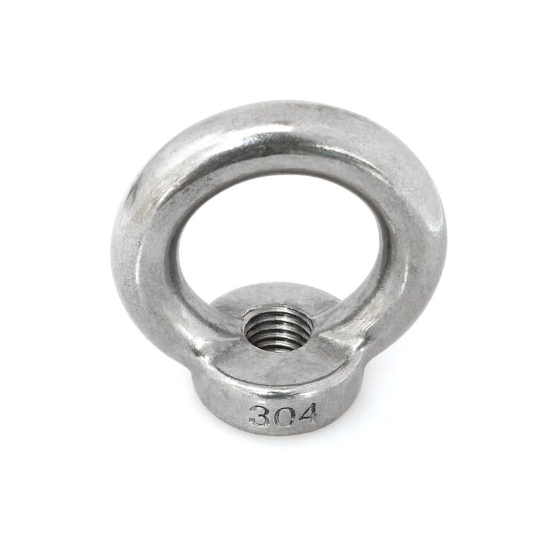 [Australia - AusPower] - 4pcs M12 304 Stainless Steel Ring Shape Lifting Eye Threaded Nut for Marine Hardware 
