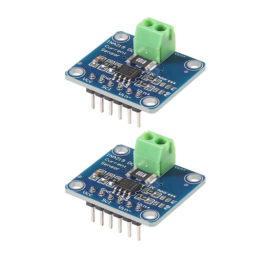 2PCS INA219 I2C Interface Bi-Directional DC Current/Power Monitoring Sensor Module DIY 3V-5V IIC I2C Current Power Supply Sensor SOT23 Breakout Module 2PCS