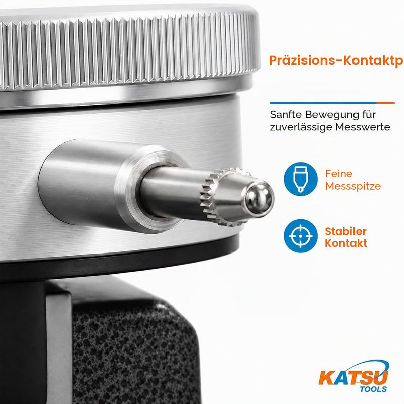 Katsu Dial Gauge Gauge 0-10mm 0.01mm Accuracy Metric Gauge Gauge High Precision Instrument Tool 401120