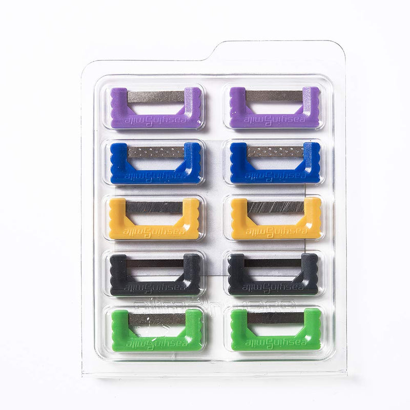 [Australia - AusPower] - Dental IPR Strips Interproximal reduction Sanding Strips Between Teeth 10PCS Orthodontic Polising Striping System (IR Kit) 