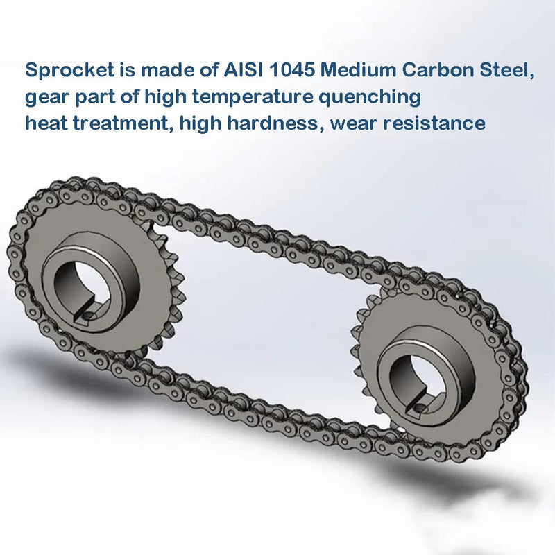 [Australia - AusPower] - #40 Roller Chain Sprocket B Type 1" Bore Rust Prevention Hardened 15 Tooth 1" Bore 15 Tooth Apply #40 Roller Chain 