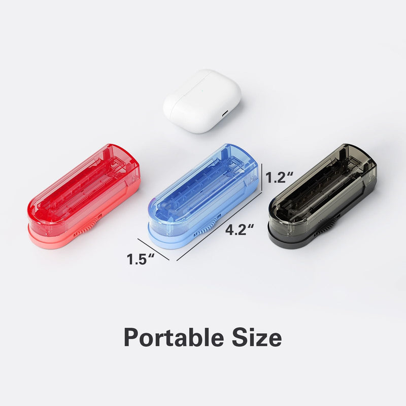 [Australia - AusPower] - ONE PIX Pill Cutter Splitter for Small and Tiny Pills, Pill Cutter for Cutting Multiple Pills at a Time in Half, Pill Cutter for Small or Large Pills with Hidden Sharp Stainless Steel Blade, Grey 