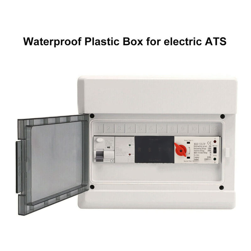 100A 110V Automatic Transfer Switch,2P Mini Dual Power Transfer Switch,50Hz 60Hz 35mm Din Rail Mounting for Home Generator Factories Laboratories Farms Powering Supply