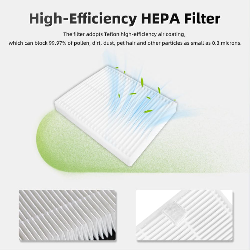 21 Pcs Replacement Parts Accessories Compatible with iRobot Roomba 104 Combo, Roomba 105 Combo,Y0140, Y0110 Robot Vacuum, 2 Roller Brush, 6 Hepa Filters, 6 Side Brushes,6 Mop Pads,1 Cleaning Brush Roomba 104/105 Combo Accessories