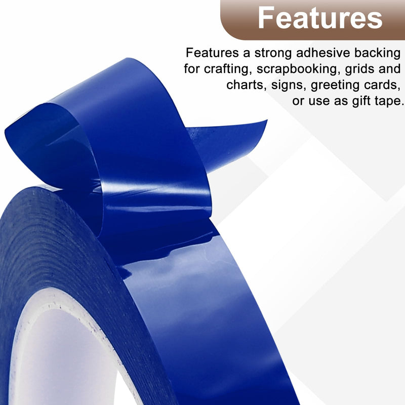 PATIKIL Whiteboard Tape 3/4" x 216.5ft, Thin Dry Erase Self Adhesive Chart Line Tape for Graphic Chart Marking DIY Art, Blue