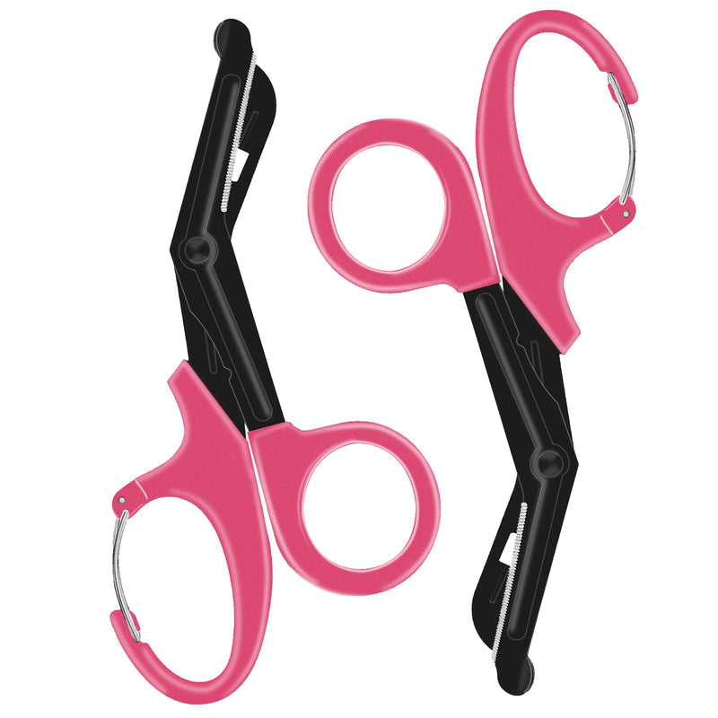 [Australia - AusPower] - Hard Stethoscope Case Compatible for 3M Littmann Classic III and Trauma Shears for Nurses Bandage Scissors Nurses 7.5" Medical Scissors with Carabiner Fluoride Coated Non-Stick Blades 