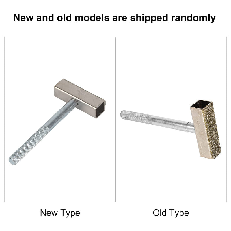 Aramox Sharpening Stone Dresser T-shaped Grinding Wheel 85mm Diamond T-shaped Grinding Wheel Disc Stone Straightener Right Tool Dressing Bench Grinding Machine Electroplated