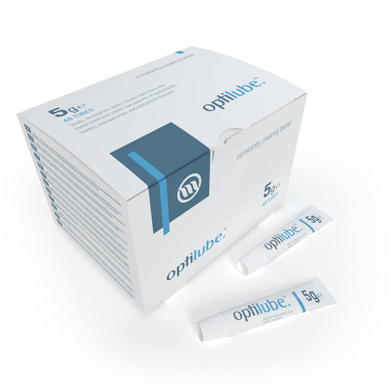 [Australia - AusPower] - Tubes (5g x 48) - Sterile Lubricating Jelly for Insertion of Medical Devices in 5g, 42g, 82g, and 113g Tubes, Water Soluble Lubricant with Easy-to-Use Flip Cap (5g x 48) 