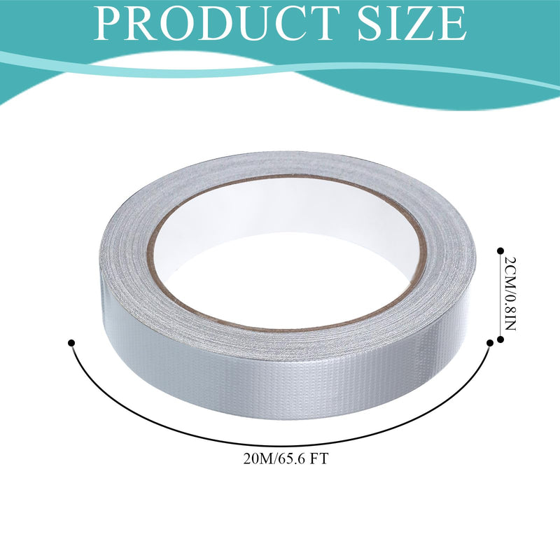 Gaffer Tape, 2cm X 30yd Professional Premium Grade Gaffer Tape No Residue Hand Tear Self-Adhesive Gaffertape Industrial Grade Grey Duct Tapes for Painters and Duct Repair Labeling, Cable, Stage, Grey