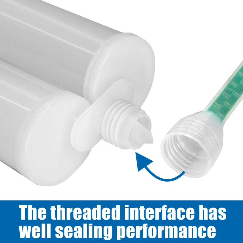 [Australia - AusPower] - Epoxy Mixing Nozzle Adhesive Static Mixing Nozzle Tip Resin Mixer Adhesive Cartridges Tip Mixer Nozzles (1:1/1:2 ratio) 10 PCS 