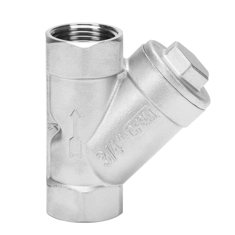 [Australia - AusPower] - 3/4 Inch Wye Strainer 100 Mesh Screen Filter Valve - 800 WOG SUS316 CF8M 3/4 Inch 