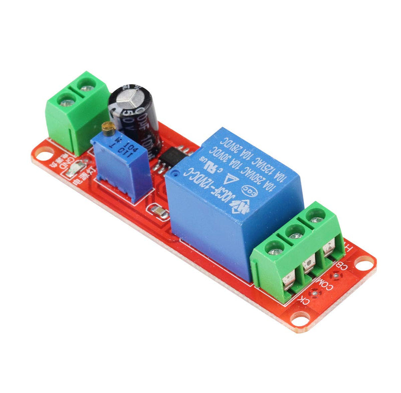 [Australia - AusPower] - 3 PCS NE555 DC 12V 0-10 Seconds Adjustable Delay Timer Relay Switch Module Converter Constant Current for Automotive Control System Electrical Equipment 