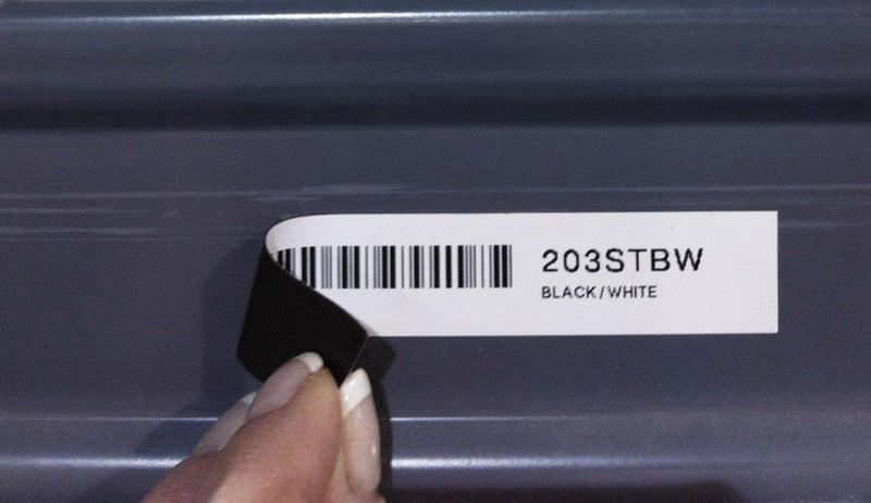LABELWORKS 212MTBWPX-4.9 Magnetic Tape Cartridge - Black on White Magnet Label Maker Tape - 1/2" (12MM) Wide, 4.9 ft, White 12mm