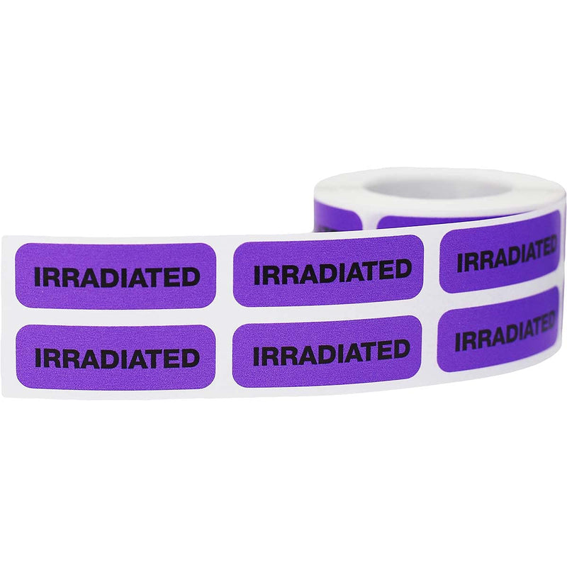 Irradiated Medical Healthcare Labels, 0.5 x 1.5 Inch Rectangle, 500 Total Labels
