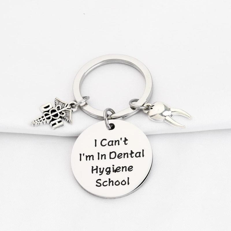 [Australia - AusPower] - TGBJE Dental Hygienist Gift I Can’t I’m In Dental Hygiene School Keychain DH Gift Dentist Student Gift Graduation Gift For DH Dh School Kc 