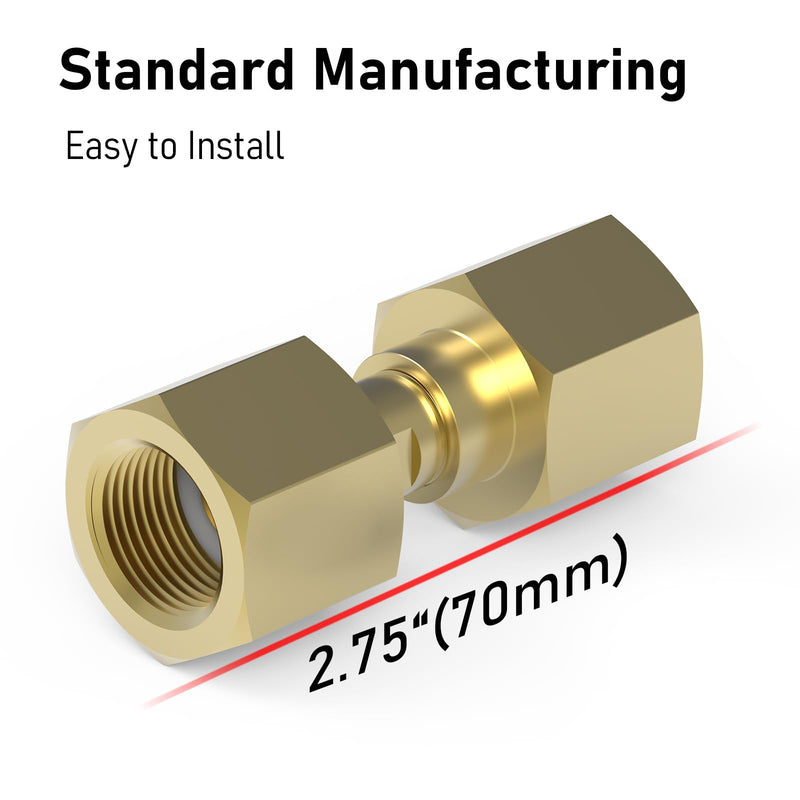 YESWELDER CGA-320 to CGA-580 Adapter, CO2 to Argon Nitrogen Regulator Flowmeter Thread Converter for welding, with Sealing Gaskets