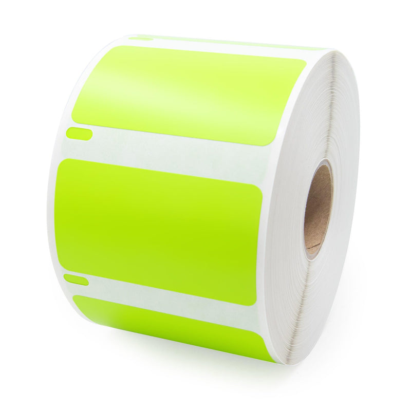 LabelValue | LV-30334G Green Multipurpose Direct Thermal Labels - 2-1/4" x 1-1/4", Permanent Adhesive - Compatible with LabelWriter 450 Series and Earlier Printers